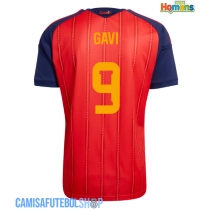 Camisa de time de futebol Espanha Paez Gavi #9 Replicas 1º Equipamento Mundo 2026 Manga Curta
